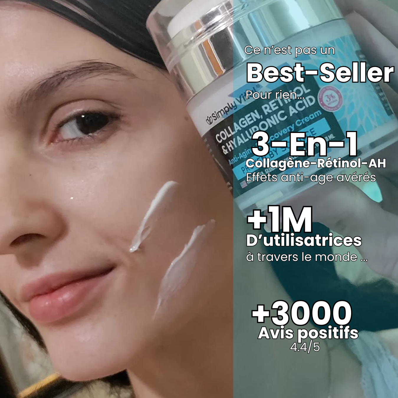 SimplyVital Collagen, Retinol & Hyaluronic Acid Cream