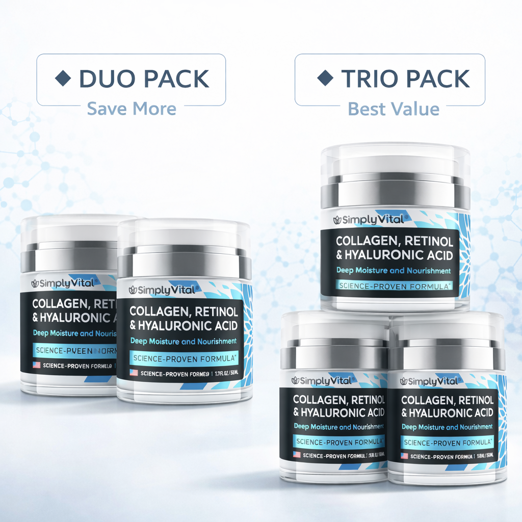 SimplyVital Collagen, Retinol & Hyaluronic Acid Cream